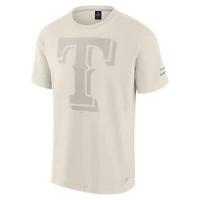 T-shirt emblématique des Texas Rangers pour hommes, couleur crème, Fanatics