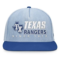 Men's Fanatics  Denim Texas Rangers Twinbill Snapback Hat