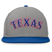 Men's Fanatics Gray/Royal Texas Rangers Clubhouse Dugout Fitted Hat