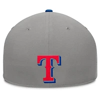 Men's Fanatics Gray/Royal Texas Rangers Clubhouse Dugout Fitted Hat