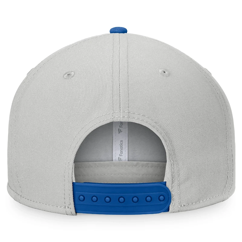 Men's Fanatics Gray/Royal Texas Rangers Glory Days Two-Tone Snapback Hat