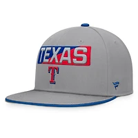 Men's Fanatics Gray Texas Rangers Punchout Snapback Hat