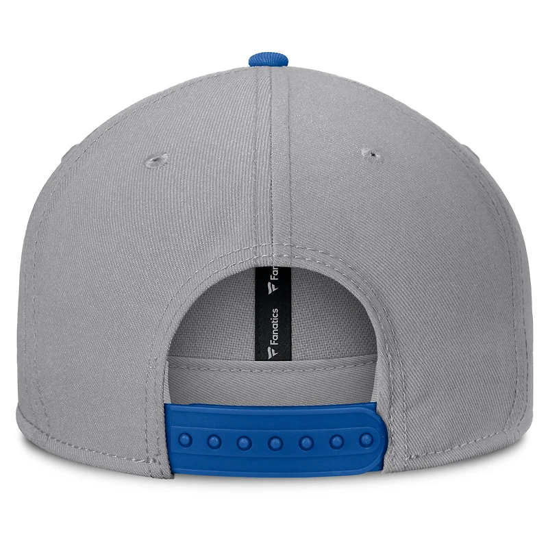 Men's Fanatics Gray Texas Rangers Punchout Snapback Hat