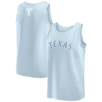 Débardeur Fanatics bleu clair Texas Rangers Elements pour hommes