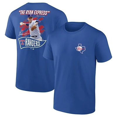 Men's Fanatics Nolan Ryan Deep Royal Texas Rangers Retired Player Nickname Name & Number T-Shirt