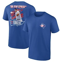 Men's Fanatics Nolan Ryan Deep Royal Texas Rangers Retired Player Nickname Name & Number T-Shirt