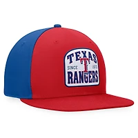 Casquette Snapback Cycle Fanatics Rouge/Royal Texas Rangers pour hommes