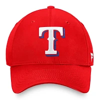 Casquette ajustable Texas Rangers Core pour hommes Fanatics Red