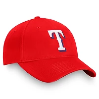 Casquette ajustable Texas Rangers Core pour hommes Fanatics Red