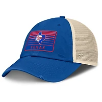 Men's Fanatics  Royal/Natural Texas Rangers Cooperstown Collection Eastbound Mesh Adjustable Hat