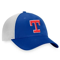 Men's Fanatics Royal/White Texas Rangers Cooperstown Collection Core Trucker Snapback Hat