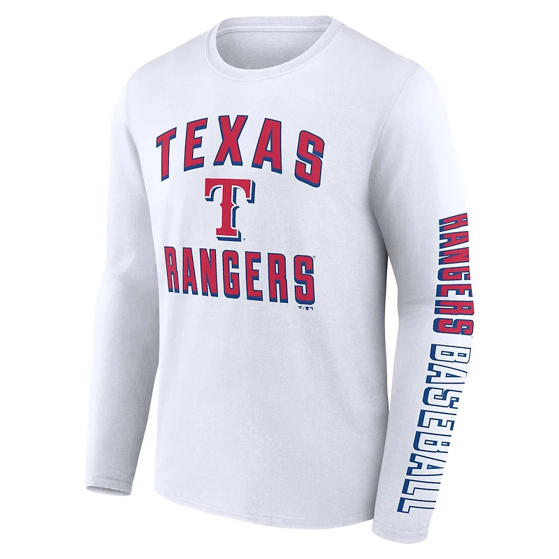 Men's Fanatics Royal/White Texas Rangers Two-Pack Combo T-Shirt Set