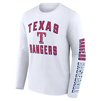 Men's Fanatics Royal/White Texas Rangers Two-Pack Combo T-Shirt Set