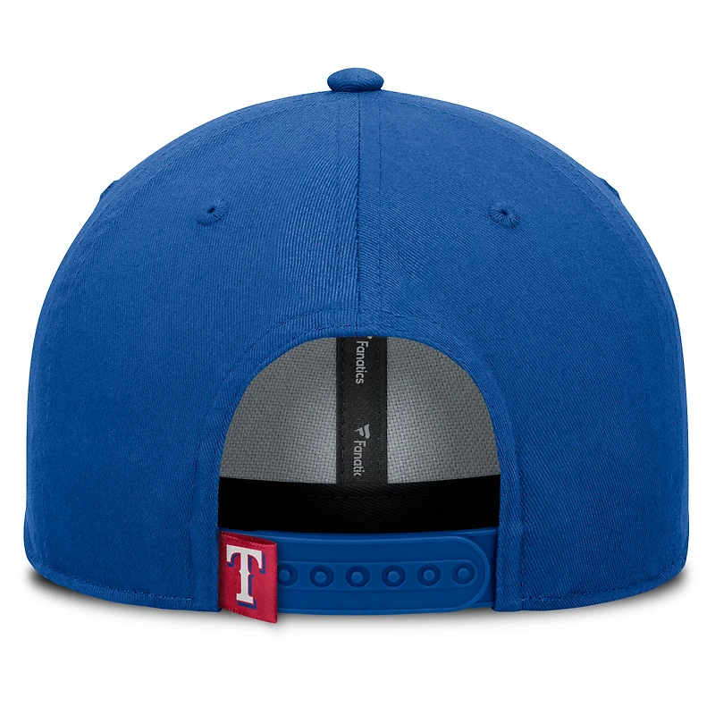 Men's Fanatics Royal Texas Rangers Clubhouse Foul Ball A-Frame Adjustable Hat