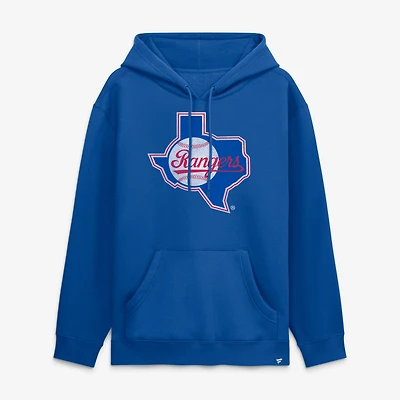 Sweat à capuche Fanatics Royal Texas Rangers Heritage pour homme