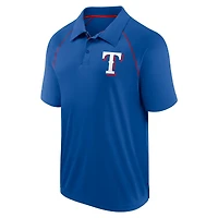 Polo raglan Strong Alone des Royal Texas Rangers Fanatics pour hommes