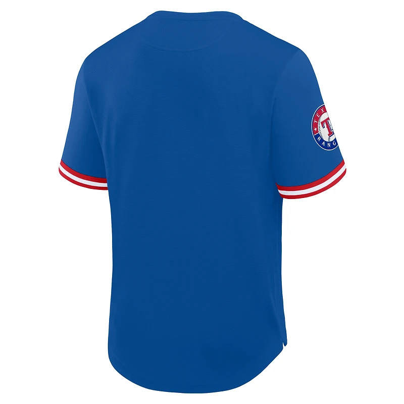 Men's Fanatics  Royal Texas Rangers Walk Off Shirt
