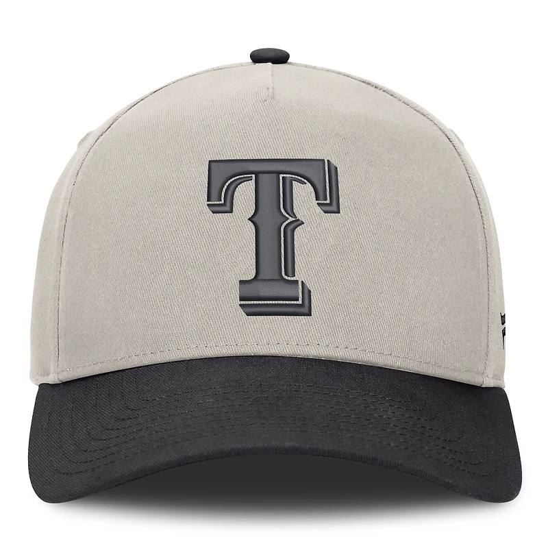 Casquette ajustable Wonder A-Frame pour homme Fanatics Stone/Graphite Texas Rangers