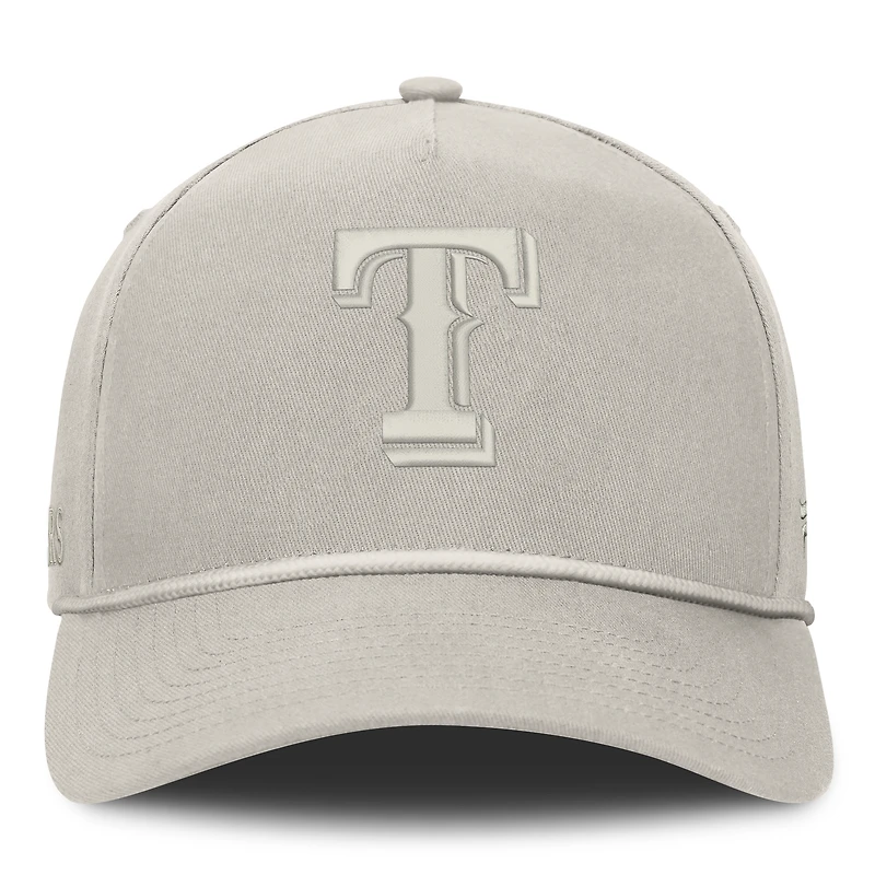 Casquette ajustable Fanatics Stone Texas Rangers Undertone A-Frame pour homme