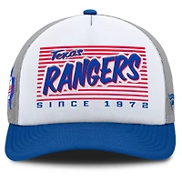 Casquette snapback Fanatics blanche/bleu roi Texas Rangers On Deck pour homme
