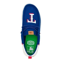 Men's Hey Dude Royal Texas Rangers Wally Casual Shoes