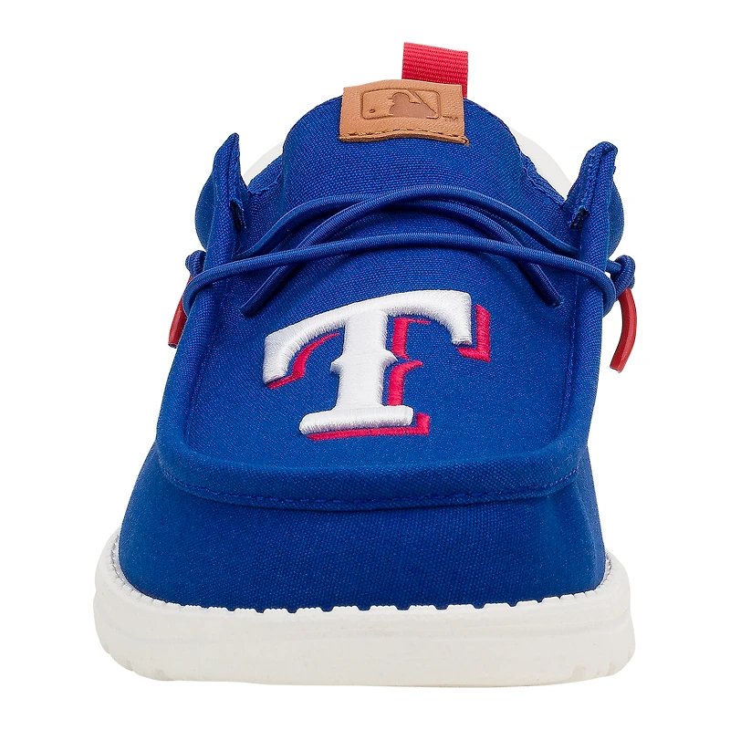 Chaussures décontractées Hey Dude Royal Texas Rangers Wally pour homme