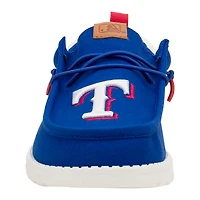 Chaussures décontractées Hey Dude Royal Texas Rangers Wally pour homme