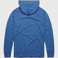 Men's Homage Light Blue Texas Rangers Lightweight Raglan Tri-Blend Pullover Hoodie