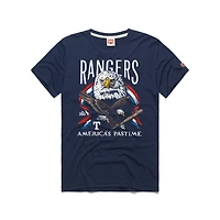 Men's Homage  Navy Texas Rangers America's Pastime Tri-Blend T-Shirt