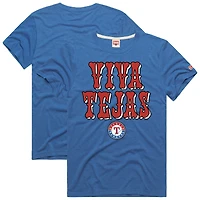 Men's Homage  Royal Texas Rangers Hyper Local Refresh T-Shirt