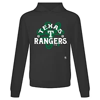 Men's Levelwear Black Texas Rangers St. Patrick's Day Relay Shamrock Pullover Hoodie