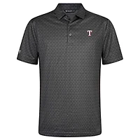 Men's Levelwear Charcoal Texas Rangers System Insignia 2.0 Polo