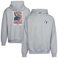 Sweat à capuche gris Texas Rangers Contact Pro Card pour homme Levelwear