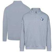 Men's Levelwear  Gray Texas Rangers Cooperstown Collection Murray Quarter-Zip Sweatshirt