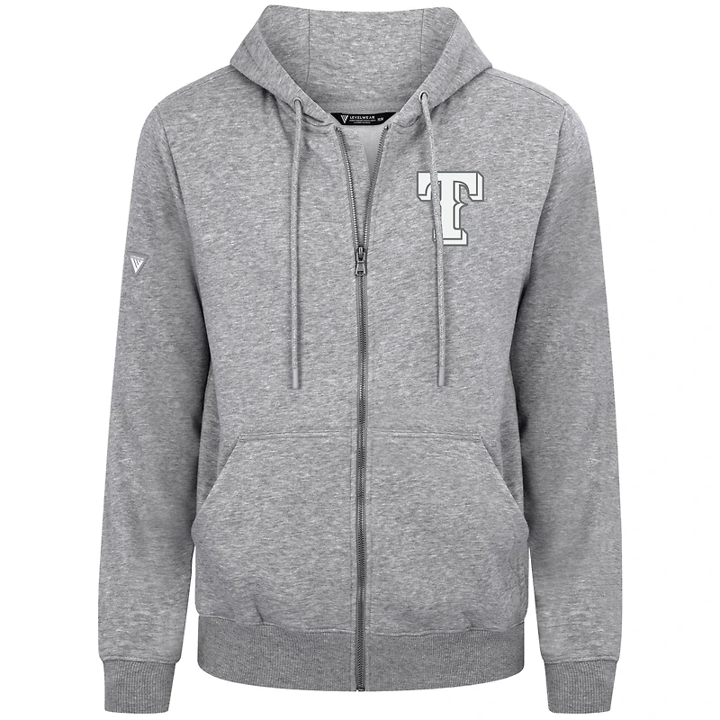 Sweat à capuche zippé blanc Texas Rangers Podium Banner Arch pour homme Levelwear