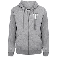 Sweat à capuche zippé blanc Texas Rangers Podium Banner Arch pour homme Levelwear