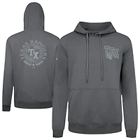 Sweat à capuche gris Texas Rangers Podium Grain pour homme Levelwear