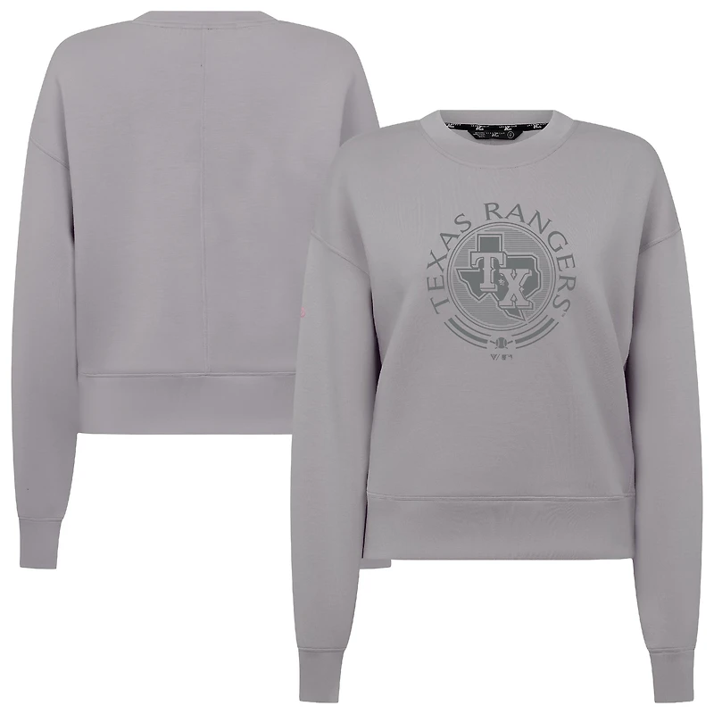 Sweat-shirt gris à capuche éponge Texas Rangers Levelwear pour homme