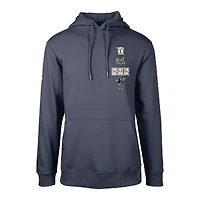 Men's Levelwear Navy Texas Rangers City Connect Podium Baseline Pullover Hoodie