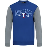 Men's Levelwear Royal Texas Rangers Accolade Ultimate Textbook Pullover Sweatshirt