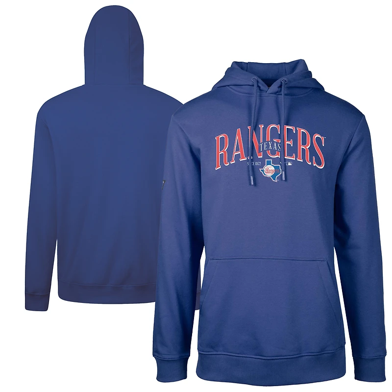 Men's Levelwear Royal Texas Rangers Cooperstown Collection Podium Retro Pullover Hoodie