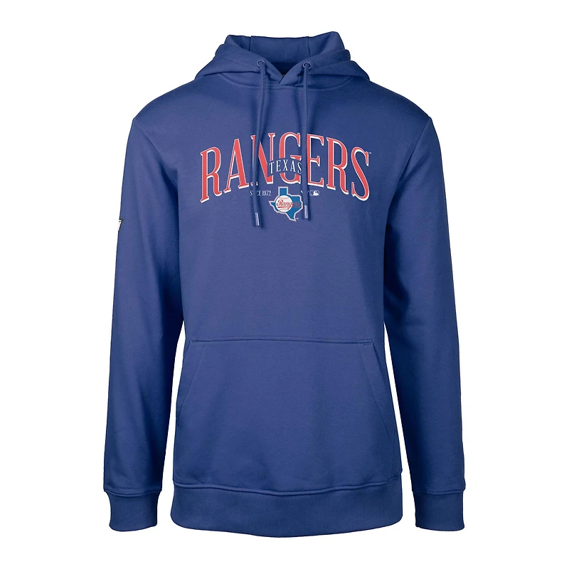 Men's Levelwear Royal Texas Rangers Cooperstown Collection Podium Retro Pullover Hoodie