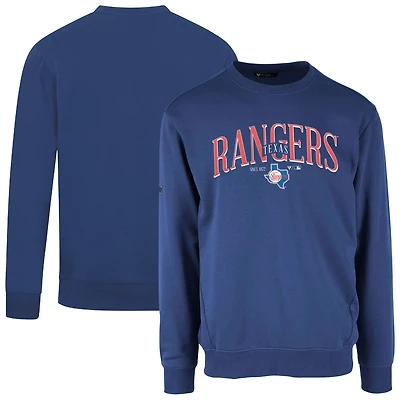 Men's Levelwear Royal Texas Rangers Cooperstown Collection Zane Vintage Pullover Sweatshirt