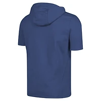 Men's Levelwear Royal Texas Rangers Recruit Short Sleeve Full-Zip Hoodie