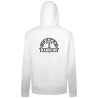 Sweat à capuche zippé blanc Texas Rangers Podium Banner Arch pour homme Levelwear