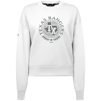 Men's Levelwear White Texas Rangers Sponge Pullover Sweatshirt