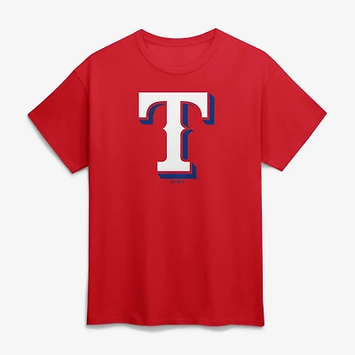 Men's Logo Athletic Royal Texas Rangers Official T-Shirt