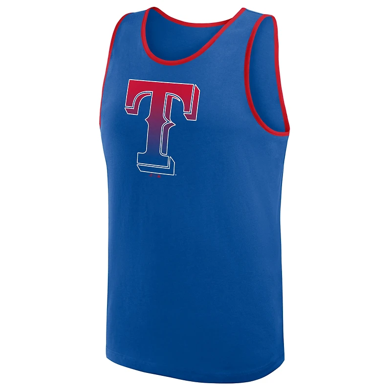 Débardeur Athletic Royal Texas Rangers pour homme avec logo « Unmatched Success »