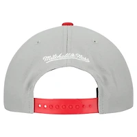 Casquette snapback basique Mitchell & Ness grise Texas Rangers Cooperstown Collection pour homme