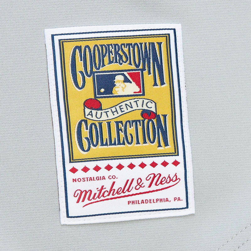 Mitchell & Ness Ivan Rodriguez gris Texas Rangers 1994 Cooperstown Collection authentique maillot foncé pour hommes